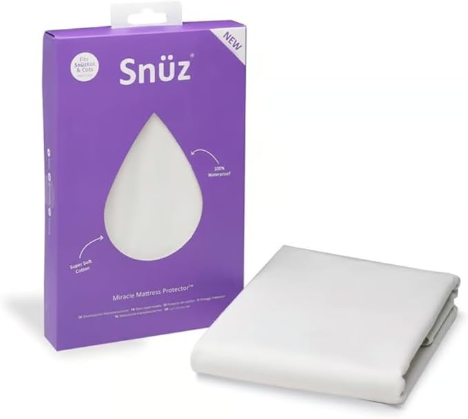 Snuz Organic Jersey Fitted Sheet Cot White
