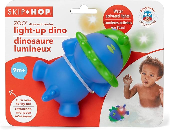 Skip Hop Zoo Light Up Bath Toy Dinosaur