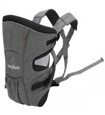 babycare asalvo baby carrier grey