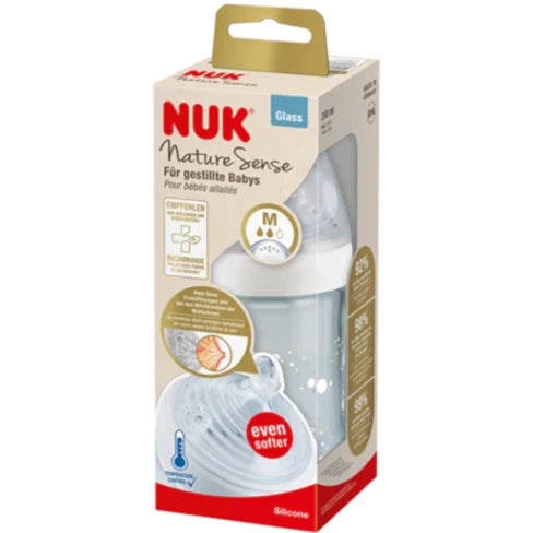 Nuk Nature Sense 260Ml Ass Bottles Size 2 Medium